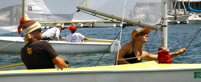 Mark Ryan and sister Sarah Schaupeter returned after four years to win another Lido Class Nationals © Rich Roberts